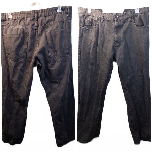 Southpole Grey Jeans Straight 40 x 32 High Rise 100% Cotton Skater Mens Denim - Picture 1 of 12